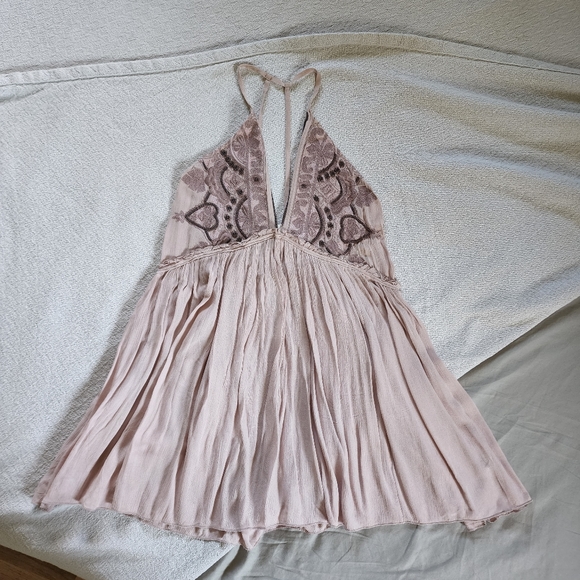 Rare Free People Embroidered/Beaded Dress - Picture 3 of 12